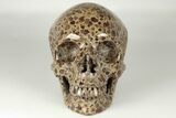 Polished, Brown Wavellite Skull #199599-1